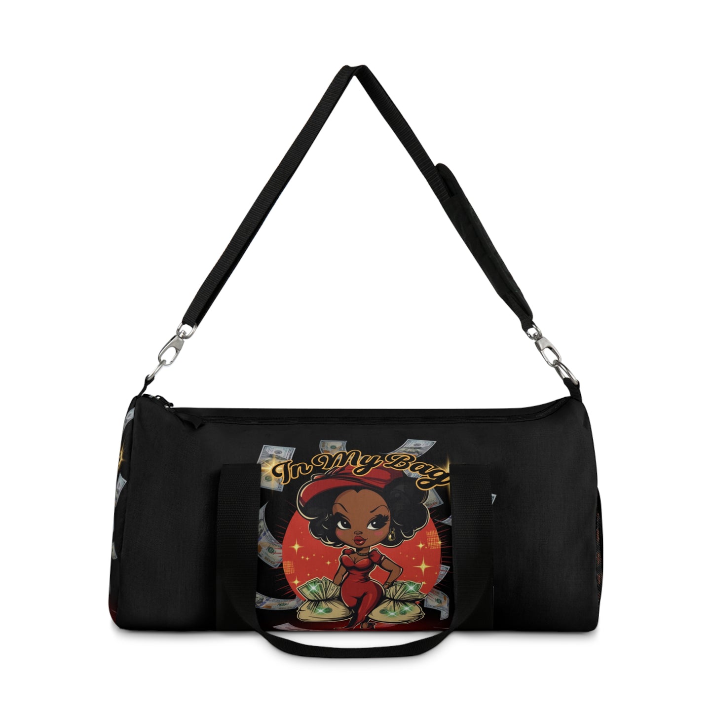 In My Bag Black Duffle Bag Stylish & Spacious Travel Bag Duffel Bag