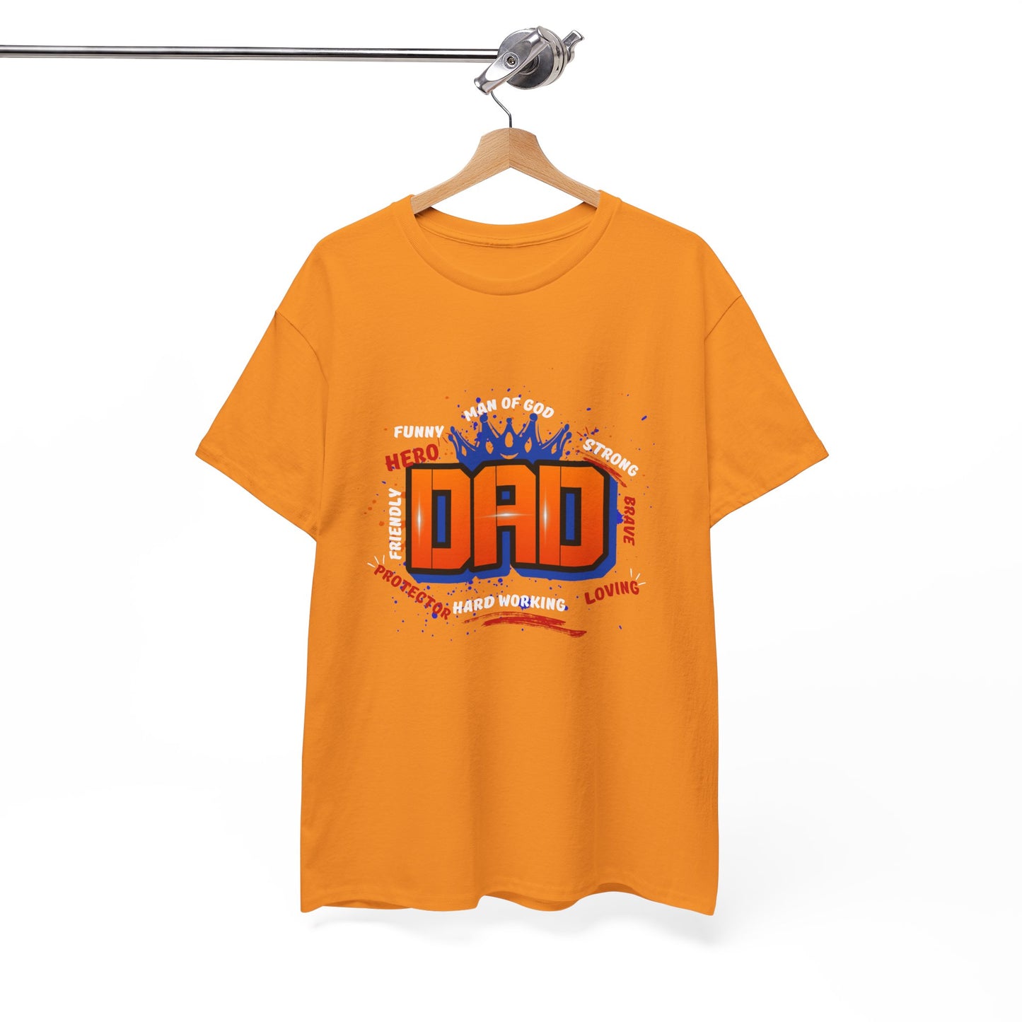 DAD: Defined by Love, Strength & Faith - Heavy Cotton Tee