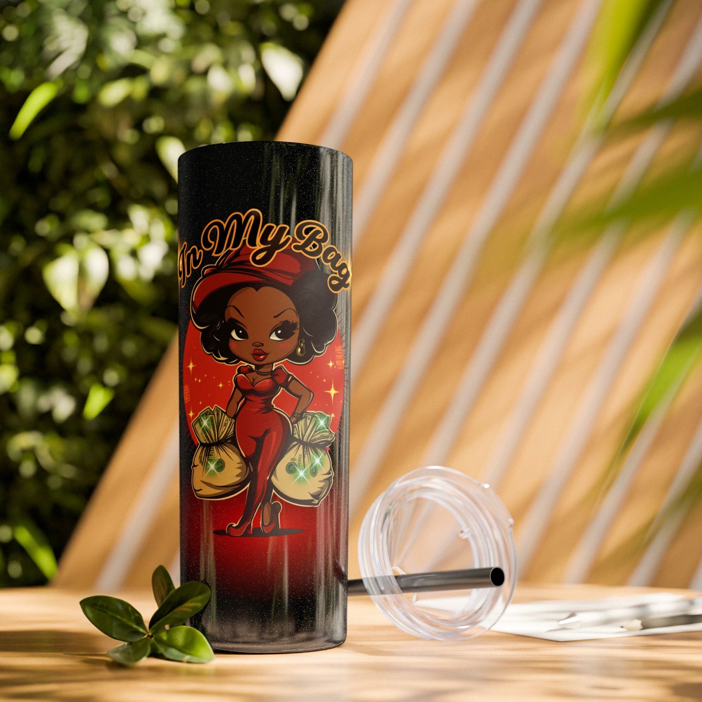 In My Bag 20oz Tumbler – Keep Hustling in Style - Skinny Tumbler with Straw