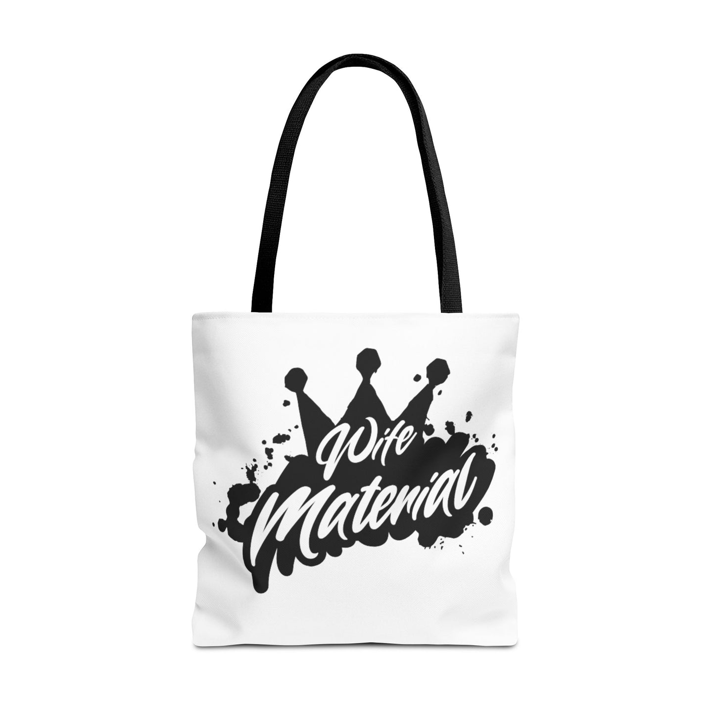 Wife Material" Tote Bag – Stylish, Fun, and Functional Tote Bag (AOP)
