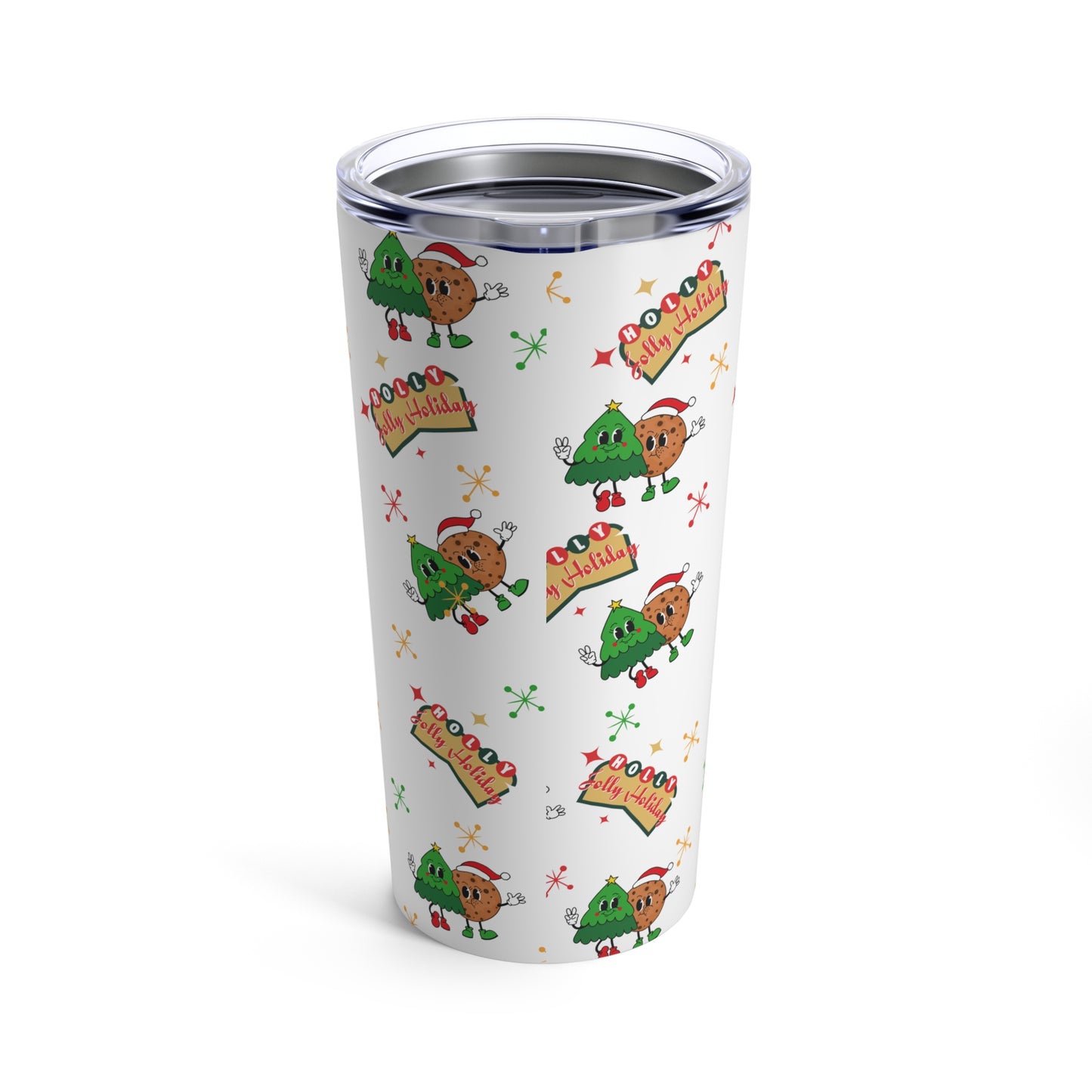 Retro Christmas Vibes Tumbler 20oz