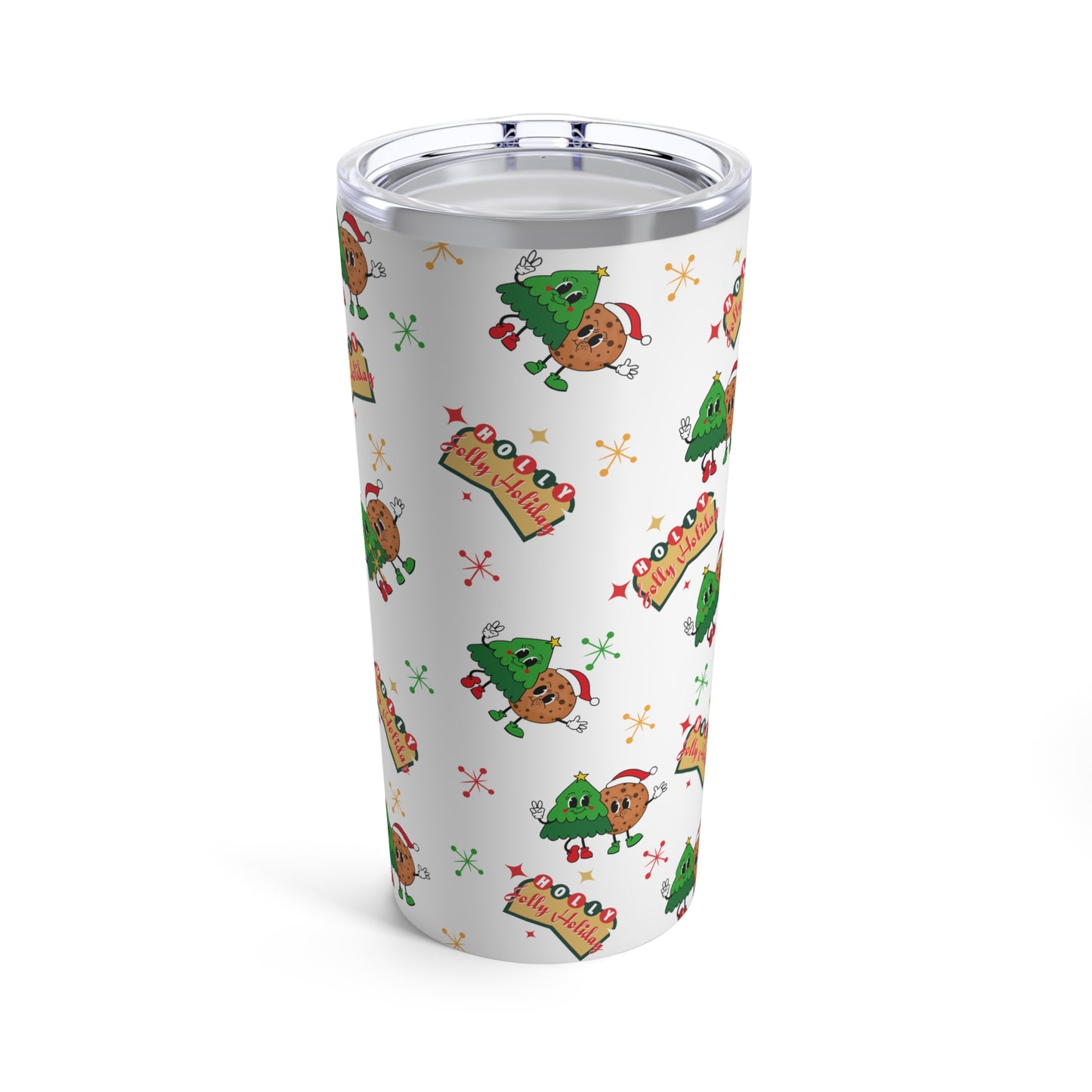 Retro Christmas Vibes Tumbler 20oz