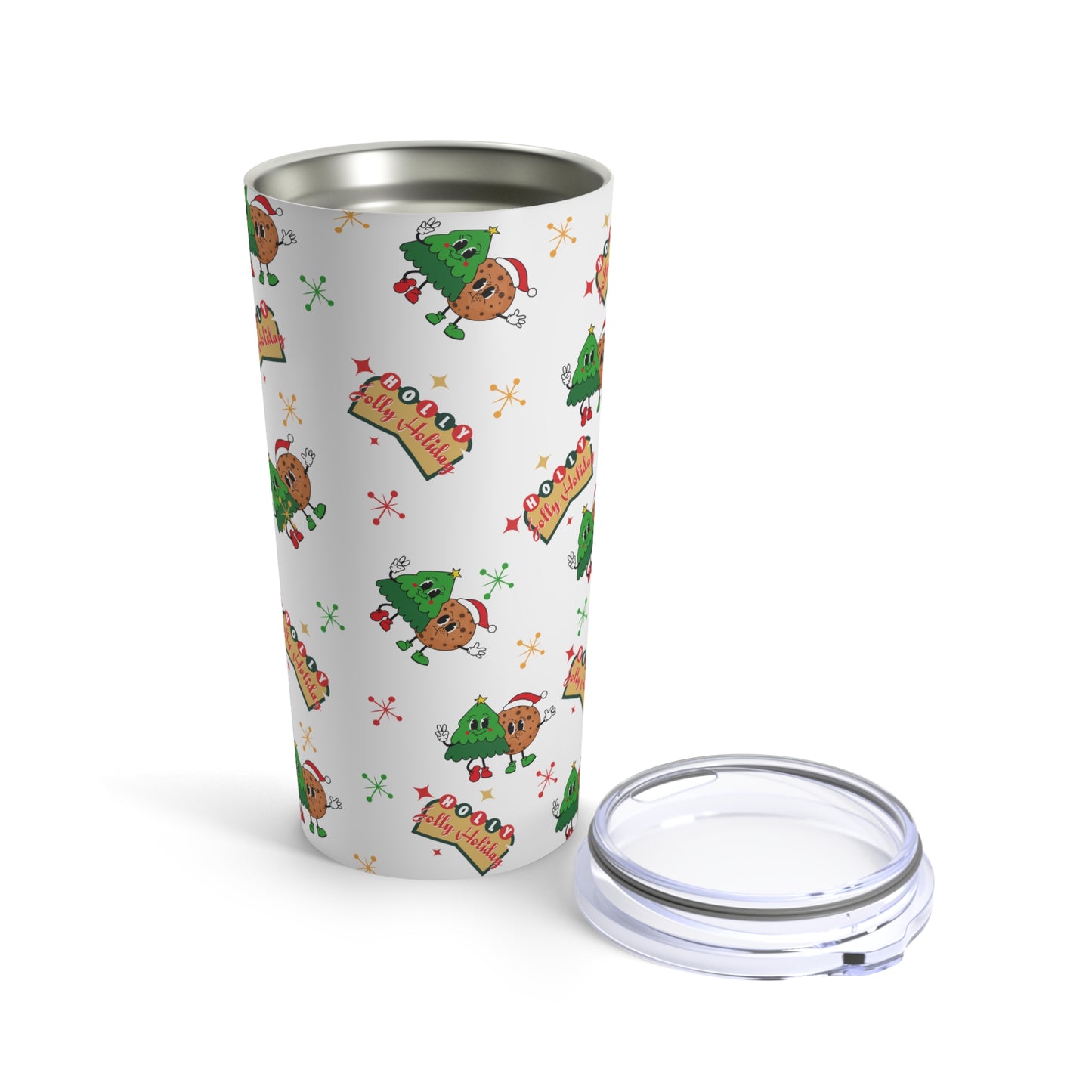 Retro Christmas Vibes Tumbler 20oz