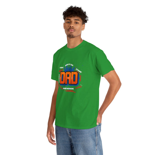 DAD: Defined by Love, Strength & Faith - Heavy Cotton Tee